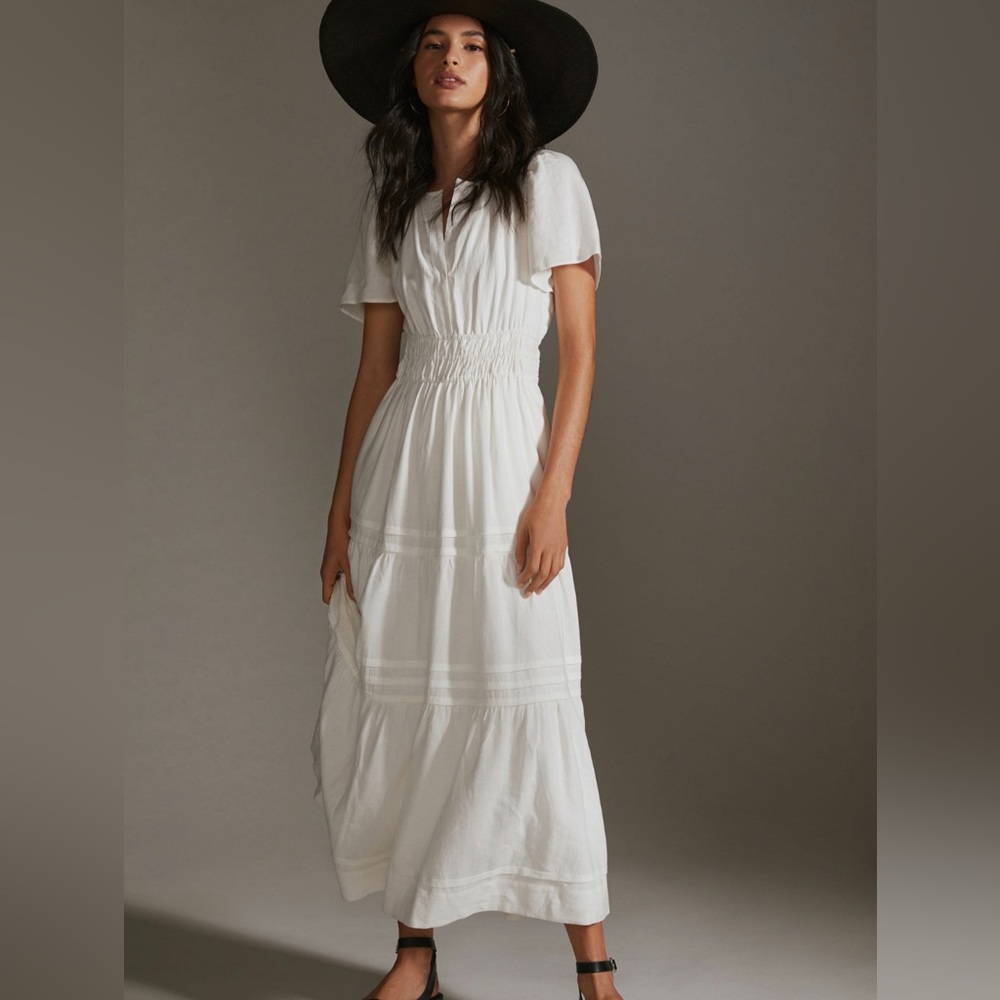 Anthropologie Somerset Linen Edition in White